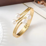Luxury tarnish-free stainless steel elegant pearl jewelry for sensitive skin.