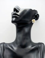 Best fashion jewelry in UAE quad pearl statement earrings for women.