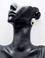 Everyday luxury fashion jewelry gold tone pearl clusters by Biya Accessoires Dubai.
