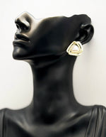 Biya Accessoires artificial jewellery online dubai aurora pearlescent geometric studs.