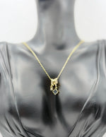 Close-up of premium hypoallergenic imitation jewelry featuring a pave cylinder slider.