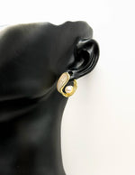 Everyday luxury fashion jewelry gold tone pearl clusters by Biya Accessoires Dubai.
