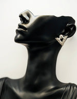 Everyday luxury jewelry uae geometric earrings by the best jewelry shop in UAE.