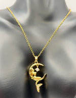 Everyday luxury fashion jewelry gold mermaid necklace with durable PVD coating UAE.