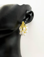 Everyday luxury jewelry uae elegant pearl grape earrings from best jewelry shop in UAE.