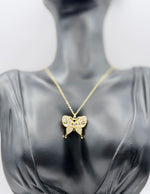 Everyday luxury fashion jewelry butterfly necklace with durable PVD gold coating in Dubai.