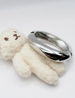 Hypoallergenic thick silver plated architectural cuff United Arab Emirates.