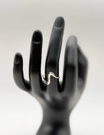 Hypoallergenic non-tarnish high polish architectural abstract ring UAE.