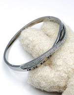 Waterproof silver infinity pave crystal bracelet for women Dubai.