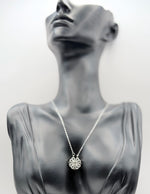 Silver rhodium plated convertible heart clover necklace by Biya Accessoires.