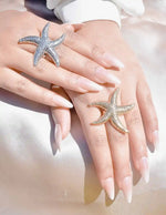 Stella Tide ring set in 18K gold and silver side-by-side
