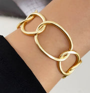 Luxury tarnish-free stainless steel minimalist architectural jewelry for sensitive skin.