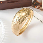 Luxury tarnish-free stainless steel textured jewelry for sensitive skin.