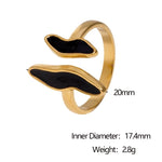 Modern luxury fine art editorial jewelry liquid obsidian ring gift for her.