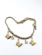 Modern luxury fine art editorial jewelry delicate gold chain bracelet gift for her.