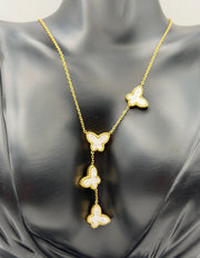 Hypoallergenic non-tarnish white butterfly jewelry for women UAE.
