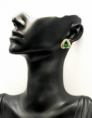Everyday luxury jewelry uae aesthetic geometric earrings by the best jewelry shop in UAE.