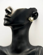 Close-up of premium hypoallergenic imitation jewelry featuring a crystal flower design.