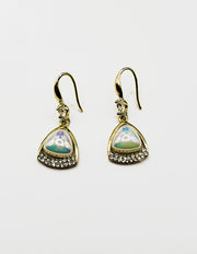 Best imitation jewellery brands in uae gold crystal halo geometric dangles.