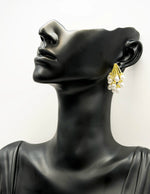 Best imitation jewellery brands in uae gold grape bunch studs with mini pearls.