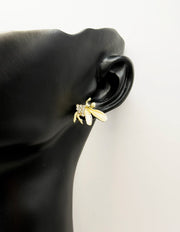 Best fashion jewelry in UAE opal wing pixie earrings for women.