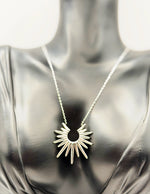 Hypoallergenic non-tarnish modern silver celestial starburst jewelry UAE.