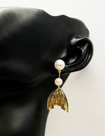 Everyday luxury fashion jewelry gold tone coastal drops by Biya Accessoires Dubai.