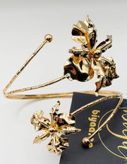 Hypoallergenic gold plated botanical arm jewelry United Arab Emirates.