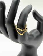 Hypoallergenic non-tarnish high polish minimal architecture ring UAE.