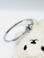 Modern luxury fine art editorial jewelry Art Deco fan bracelet gift for her.
