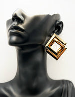 Imitation jewelry uae high-shine geometric gold plated fashion jewelry.