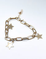 Non-tarnish gold statement jewelry set with pavé hearts for women Dubai.