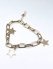 Non-tarnish gold statement jewelry set with pavé hearts for women Dubai.