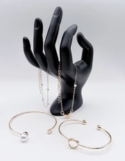 Non-tarnish gold statement jewelry set with heart and infinity motifs for women Dubai.