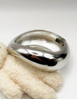 Waterproof silver chunky dome cuff bracelet Biya Accessoires UAE.