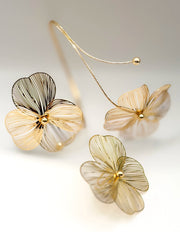 Luxury tarnish-free stainless steel filigree body jewelry for sensitive skin.