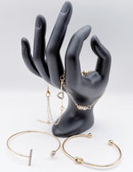 Luxury tarnish-free stainless steel 5-piece jewelry stack for sensitive skin.