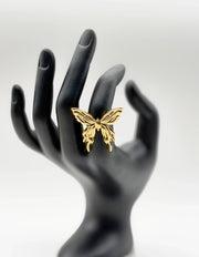 Hypoallergenic non-tarnish high polish fine art insect ring UAE.