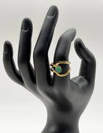 Hypoallergenic non-tarnish high polish blue stone ring UAE.