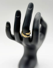 Waterproof gold organic bohemian adjustable ring for women Dubai.