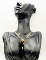 Everyday luxury fashion jewelry gold snake chain necklace with durable PVD coating.
