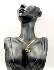 Close-up of premium hypoallergenic imitation jewelry featuring celestial crystals.