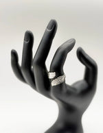 Modern luxury fine art editorial jewelry wrap wing ring gift for her.