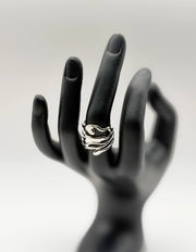 Hypoallergenic non-tarnish high polish architectural statement ring UAE.