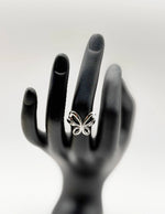 Hypoallergenic non-tarnish high polish architectural butterfly ring UAE.