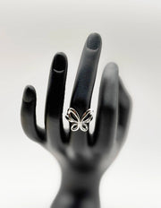 Hypoallergenic non-tarnish high polish architectural butterfly ring UAE.