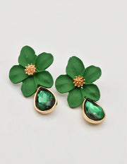 green_floral_earrings_canada_teardrop_gemstone_jewellery