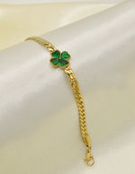 golden_leaf_heart_charm_bracelet_montreal_minimalist_jewelry