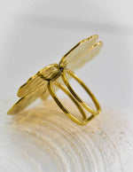 back view of jasmine bloom floral unique engagement rings canada