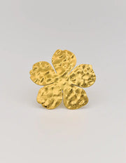 gold floral inspired engagement ring jasmine bloom unique style canada